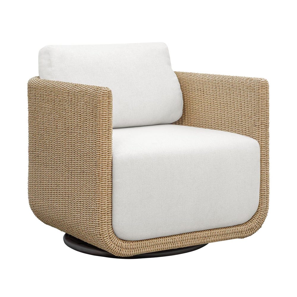 Uttermost Santorini Outdoor Swivel Lounge Chair - Image 3