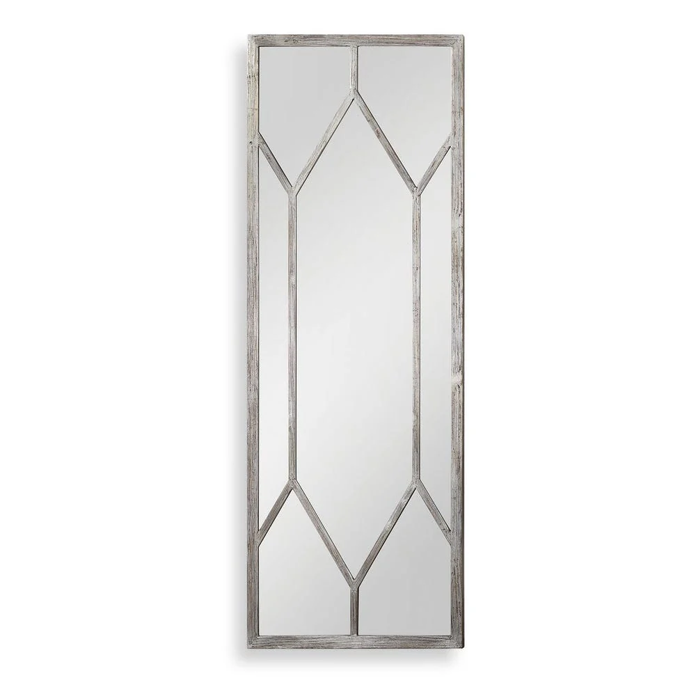 Uttermost Sarconi Silver Leaf And Wood Grains Mirror - Image 3