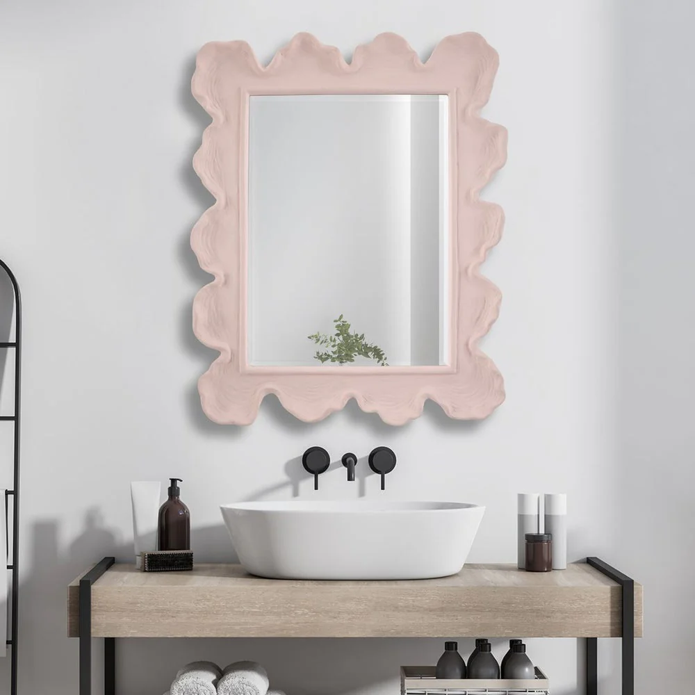 Uttermost Sea Coral Rosewater Pink Mirror