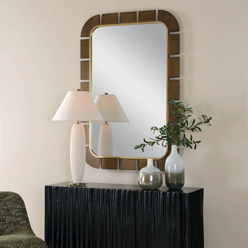 Uttermost Segment Dark Bronze Mirror - Image 2