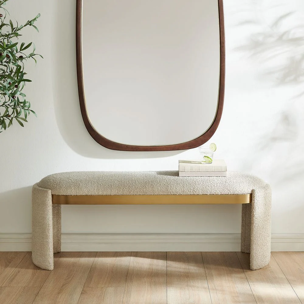 Uttermost Serena Textured Boucle Bench
