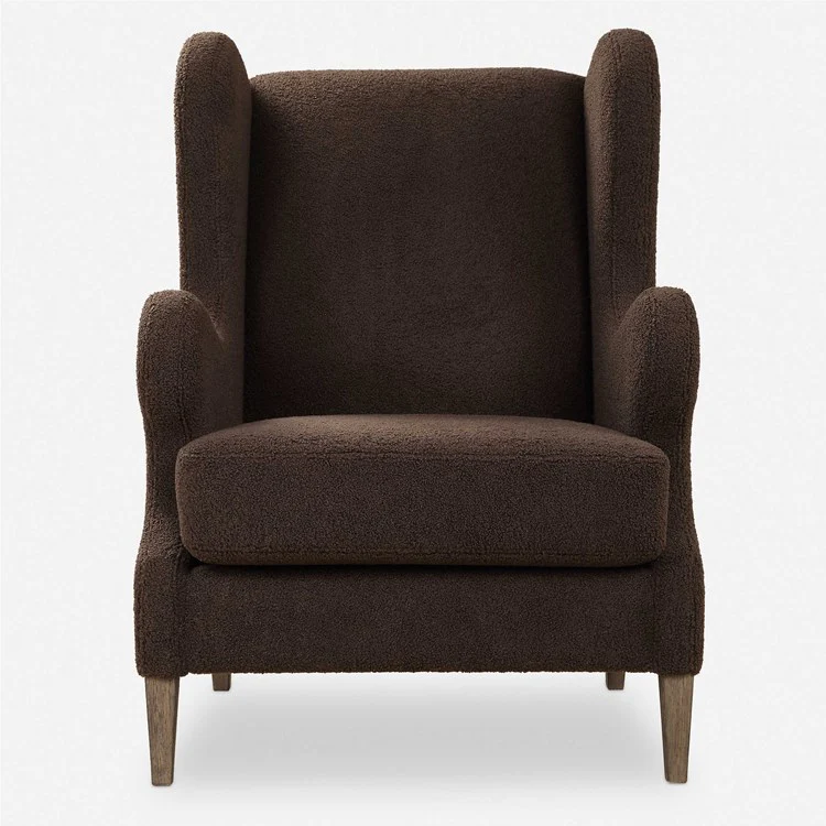 Uttermost Serpentine Modern Wingback Chair - Image 3