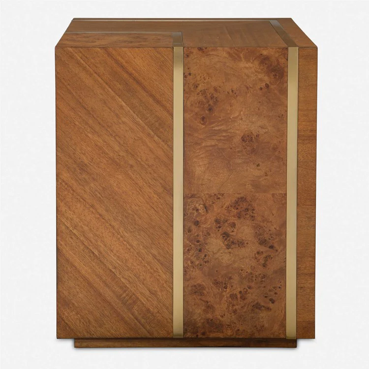 Uttermost Seven Wonders Maple Burl Wood Accent Table - Image 2
