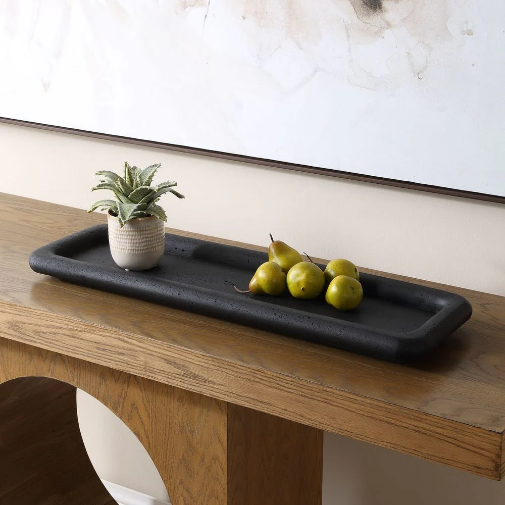 Uttermost Shadowline Matte Black Tray ~ Indoor & Outdoor Use - Image 2