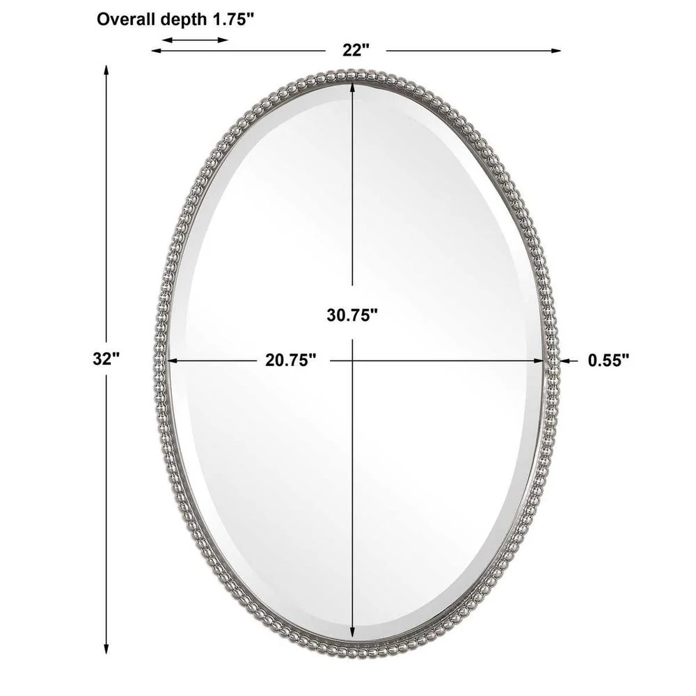 Uttermost Sherise Brushed Nickel Mirror - Image 6