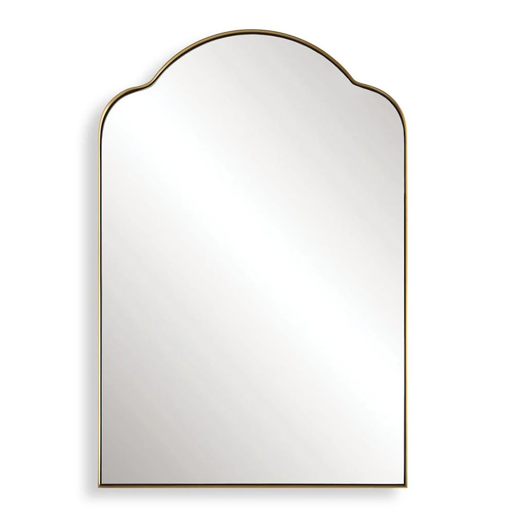 Uttermost Sidney Brushed Brass Arch Mirror - Image 6