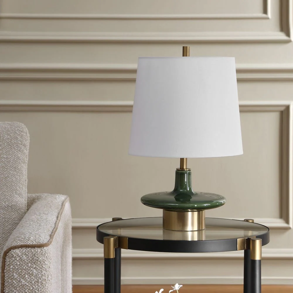 Uttermost Sieler Glossy Moss Green Table Lamp - Image 3