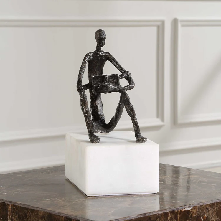 Uttermost Sit Back Relax and Read Sculpture - Image 3