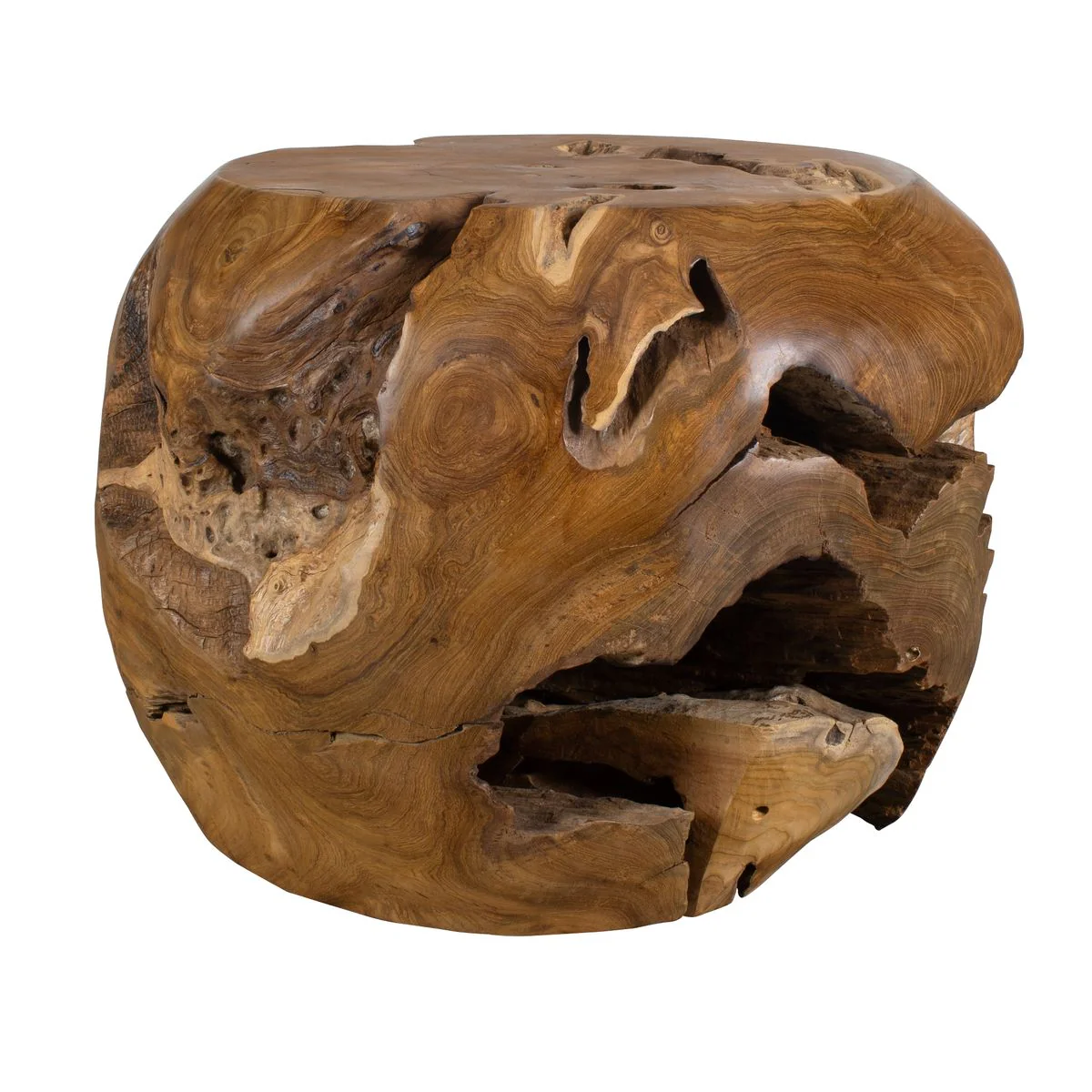 Uttermost Sola Natural Teak Wood Side Table ~ Indoor And Outdoor Use - Image 4
