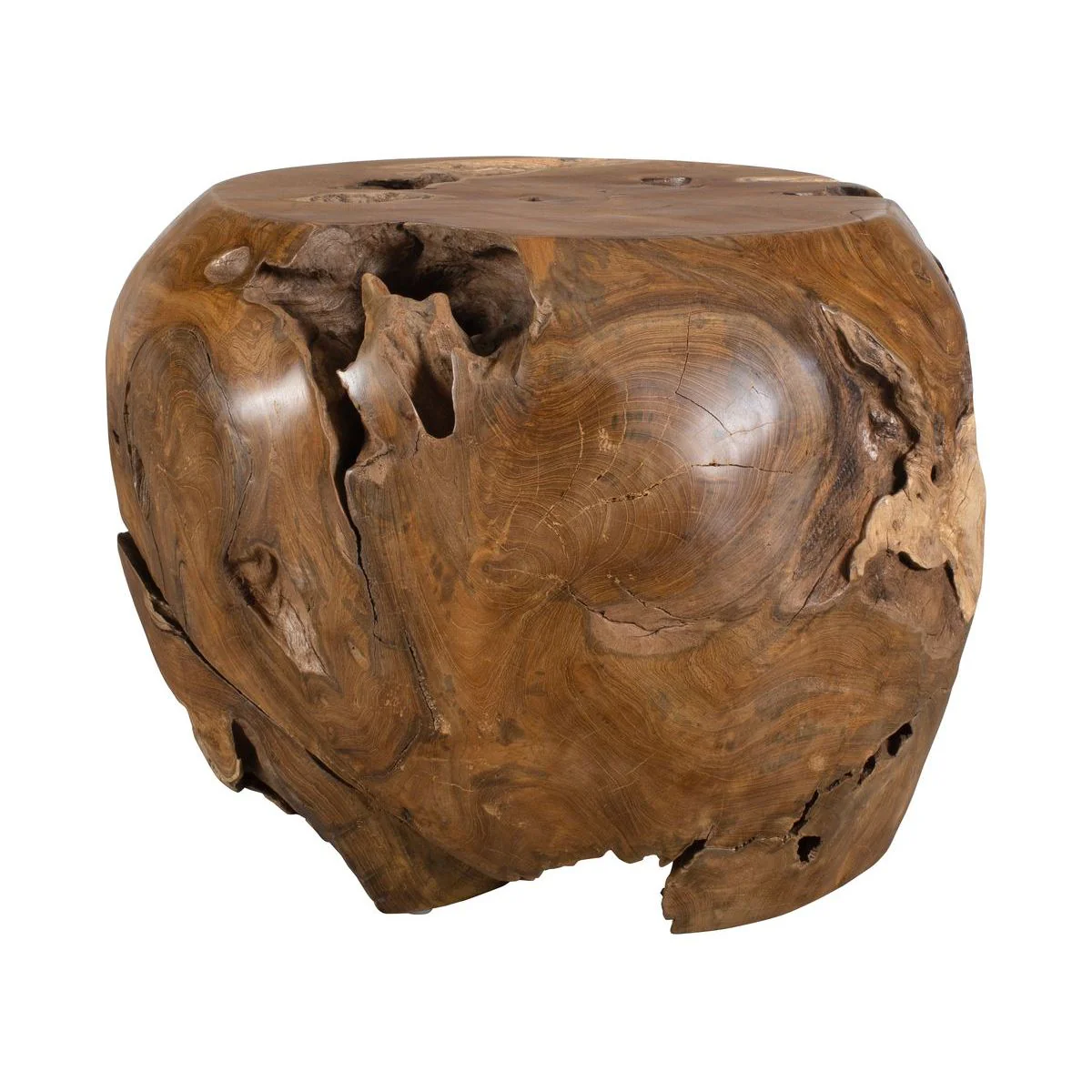 Uttermost Sola Natural Teak Wood Side Table ~ Indoor And Outdoor Use - Image 5