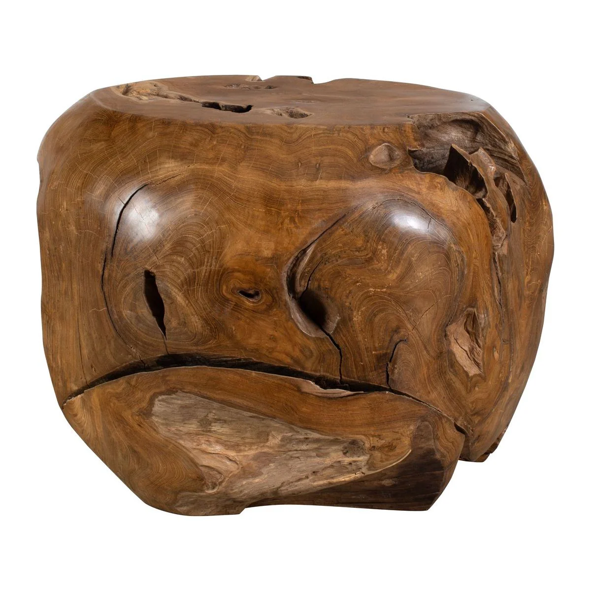 Uttermost Sola Natural Teak Wood Side Table ~ Indoor And Outdoor Use - Image 6