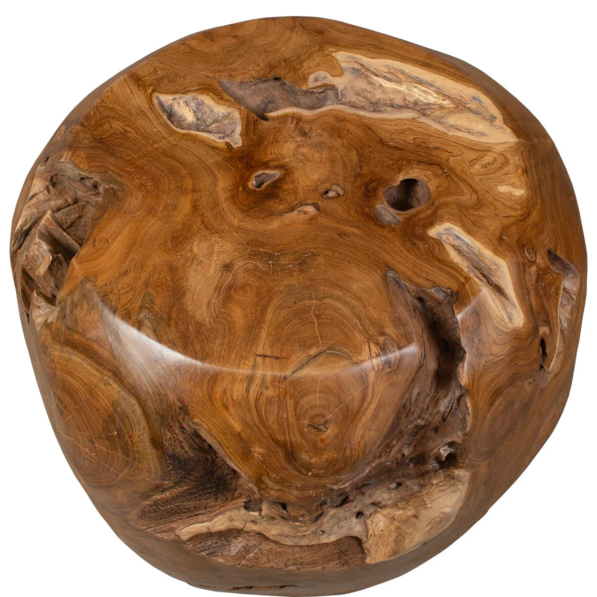 Uttermost Sola Natural Teak Wood Side Table ~ Indoor And Outdoor Use - Image 9