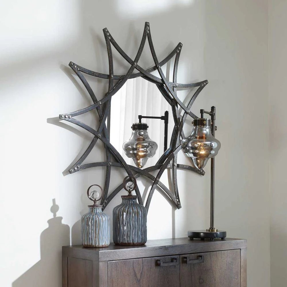 Uttermost Solaris Star Shape Framed Mirror - Image 4