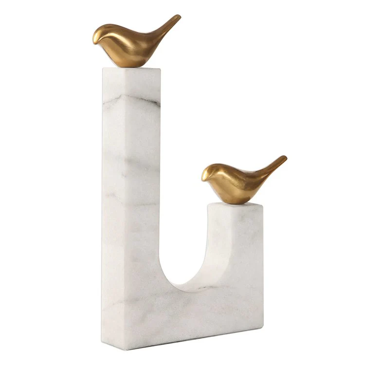 Uttermost Songbirds Brass Sculpture - Image 4