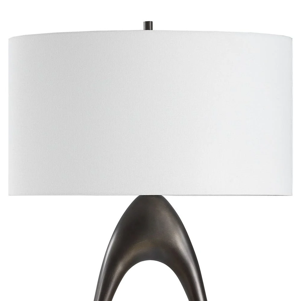Uttermost Sonic Rich Dark Bronze Open Oval Floor Lamp - Image 6