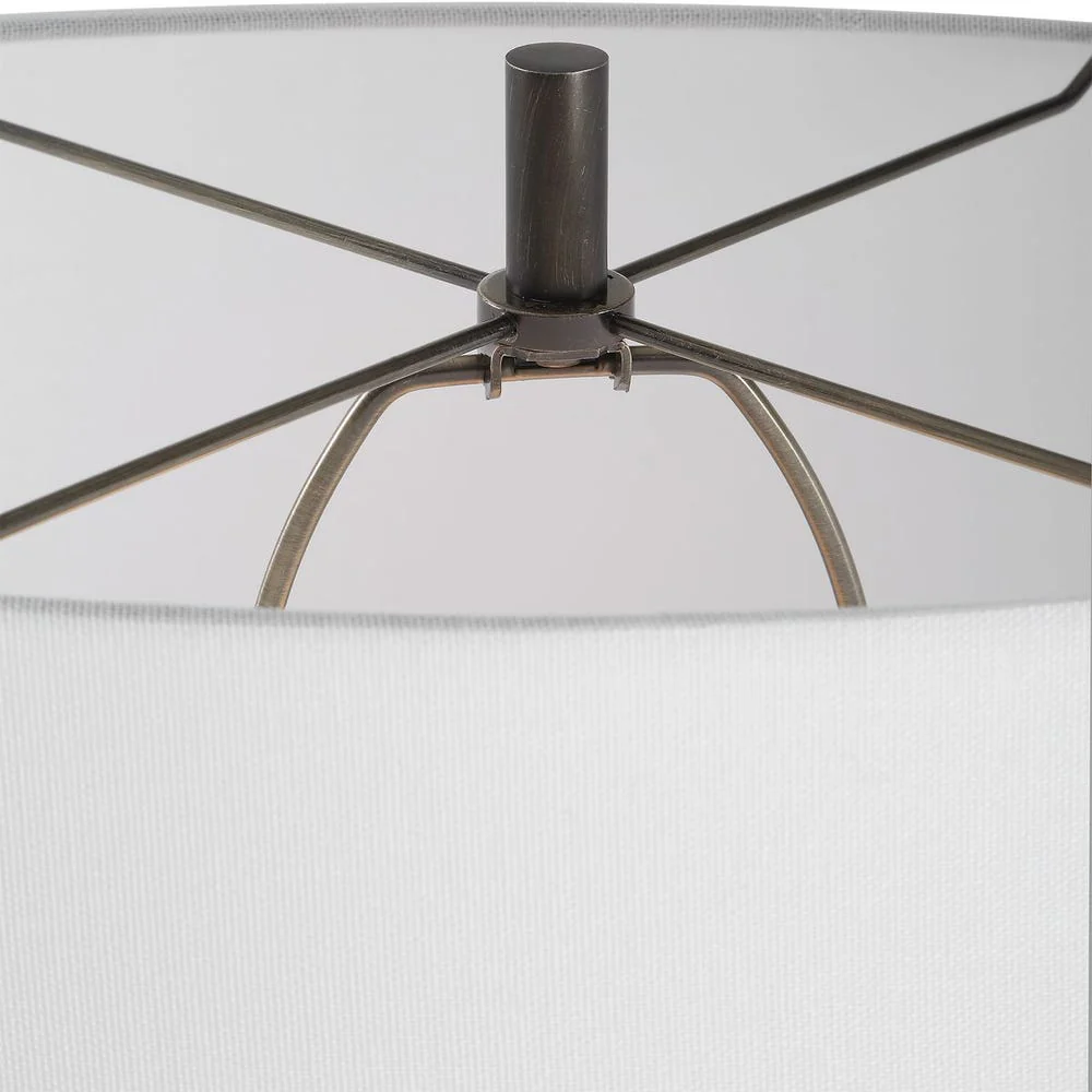 Uttermost Sonic Rich Dark Bronze Open Oval Floor Lamp - Image 7