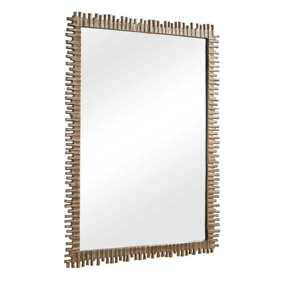 Uttermost Soto Plated Antique Brass Mirror - Image 2