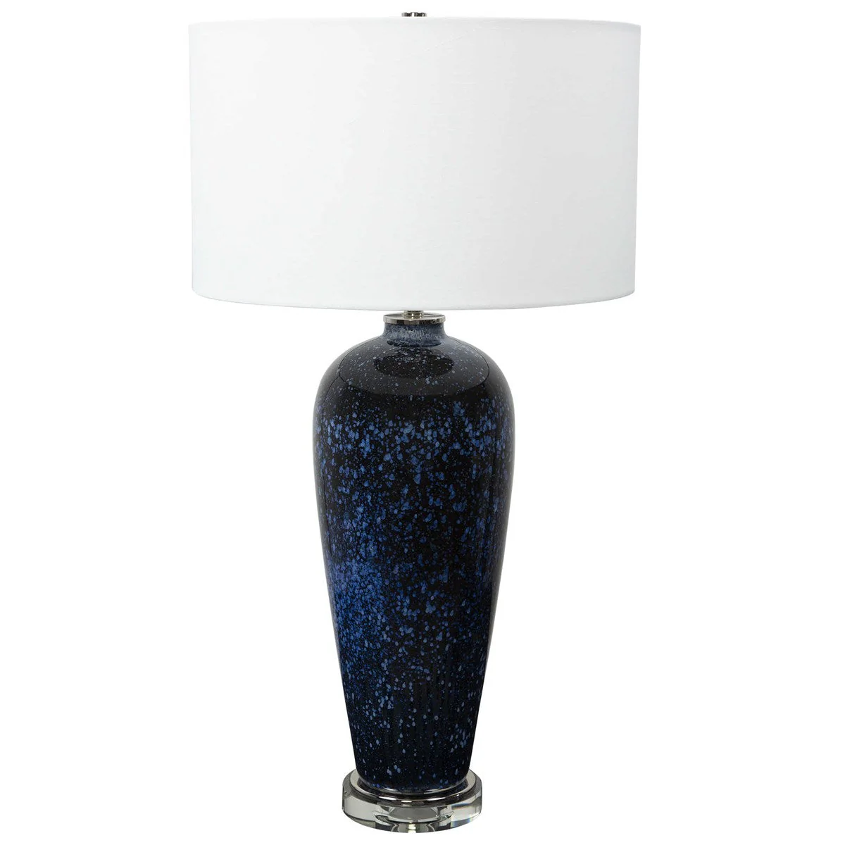 Uttermost Stargazer Cobalt Blue Glass Table Lamp With White Shade - Image 4