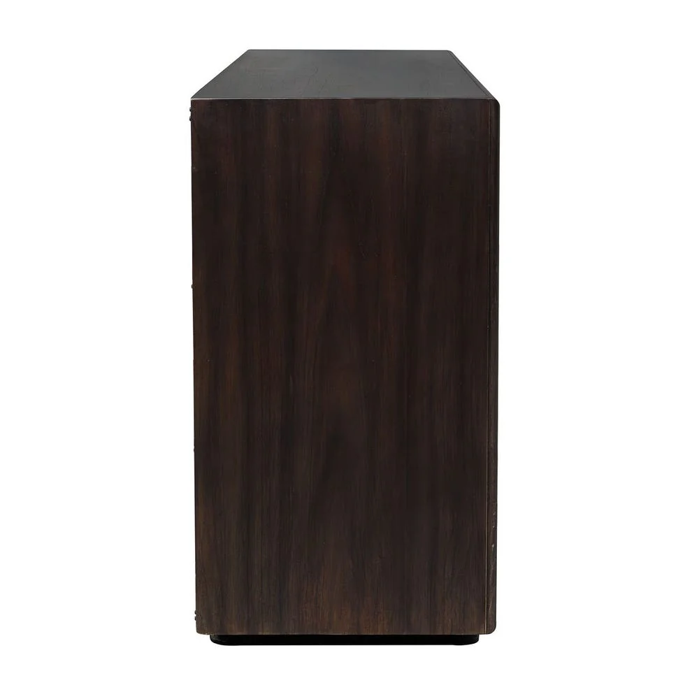 Uttermost Stevenson 4 Door Mindi Ebony Wood Cabinet - Image 4