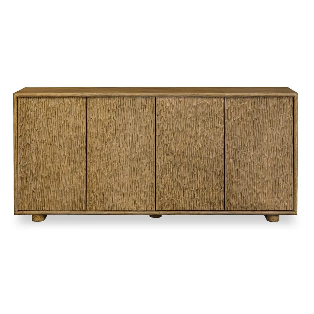Uttermost Stevenson Four- Door Mindi Natural Finish Cabinet
