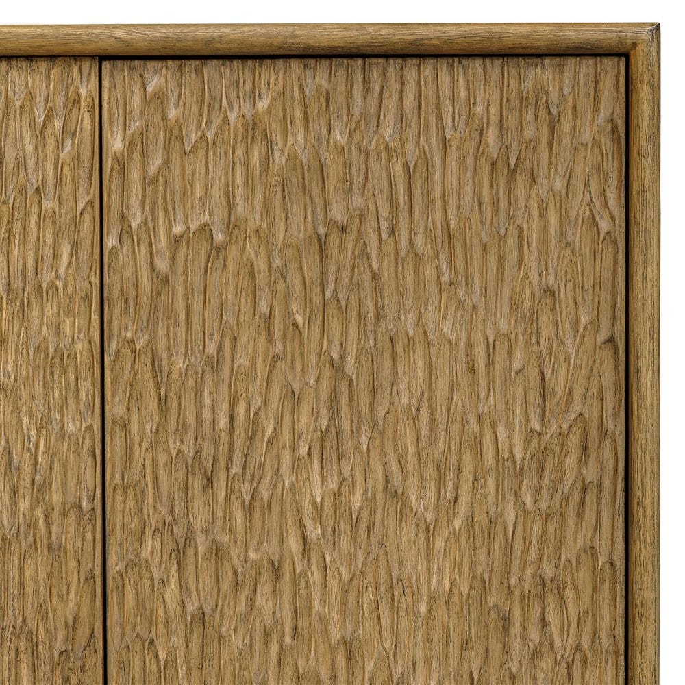 Uttermost Stevenson Four- Door Mindi Natural Finish Cabinet - Image 7