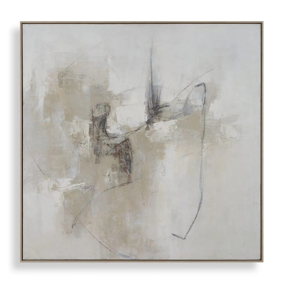 Uttermost Still Crossing Neural Toned Hand Painted Canvas - Image 3