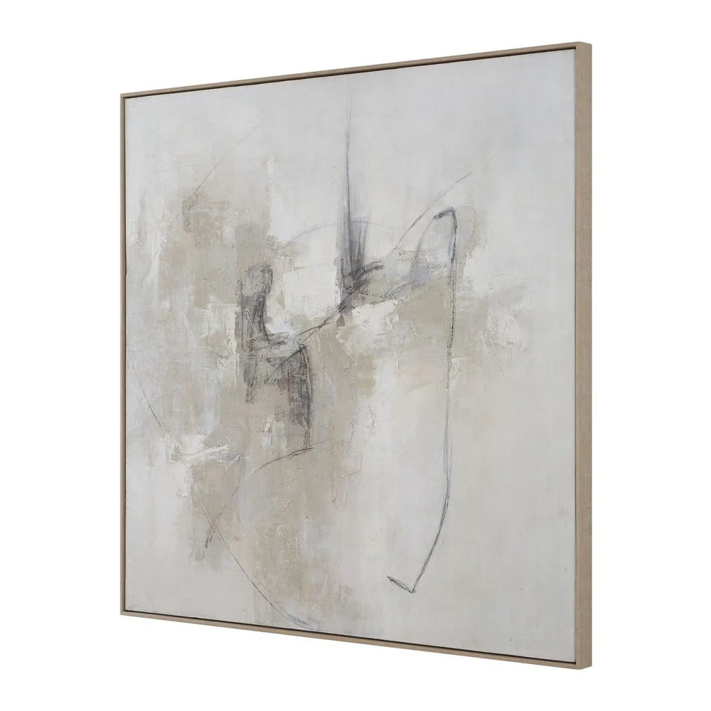 Uttermost Still Crossing Neural Toned Hand Painted Canvas - Image 4