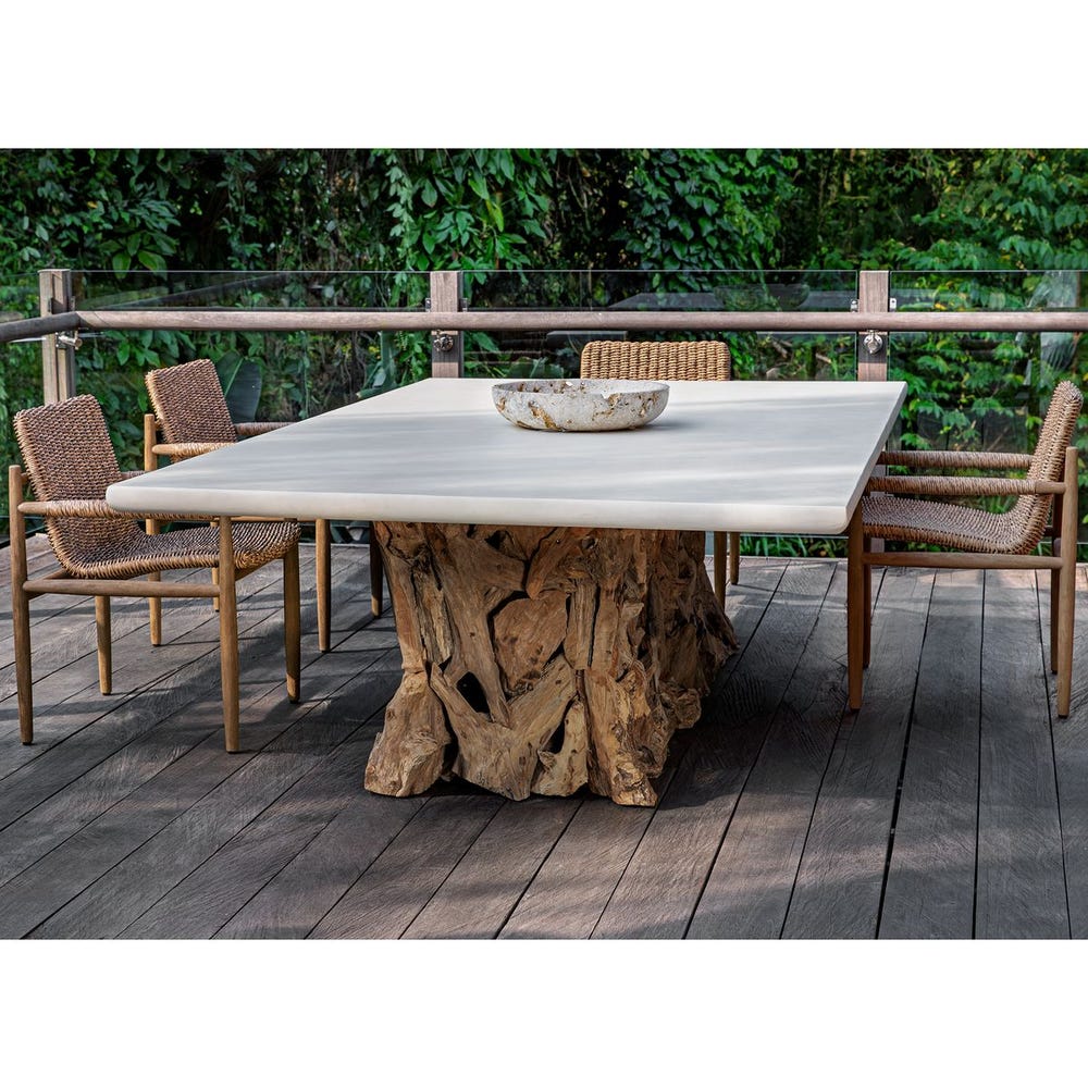 Uttermost Stonewood Ping Pong Dining Table ~ Indoor & Outdoor Use - Image 2