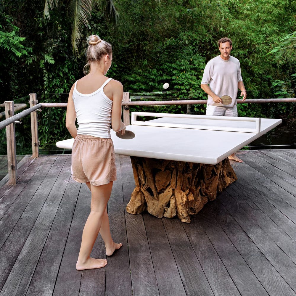 Uttermost Stonewood Ping Pong Dining Table ~ Indoor & Outdoor Use - Image 4