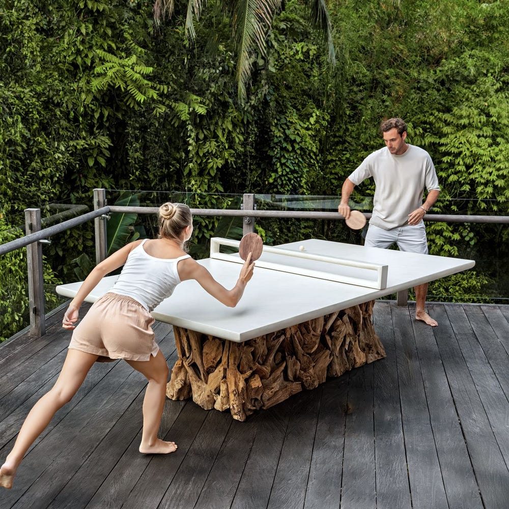 Uttermost Stonewood Ping Pong Dining Table ~ Indoor & Outdoor Use - Image 5