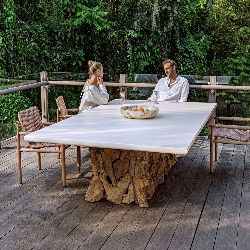 Uttermost Stonewood Ping Pong Dining Table ~ Indoor & Outdoor Use - Image 6