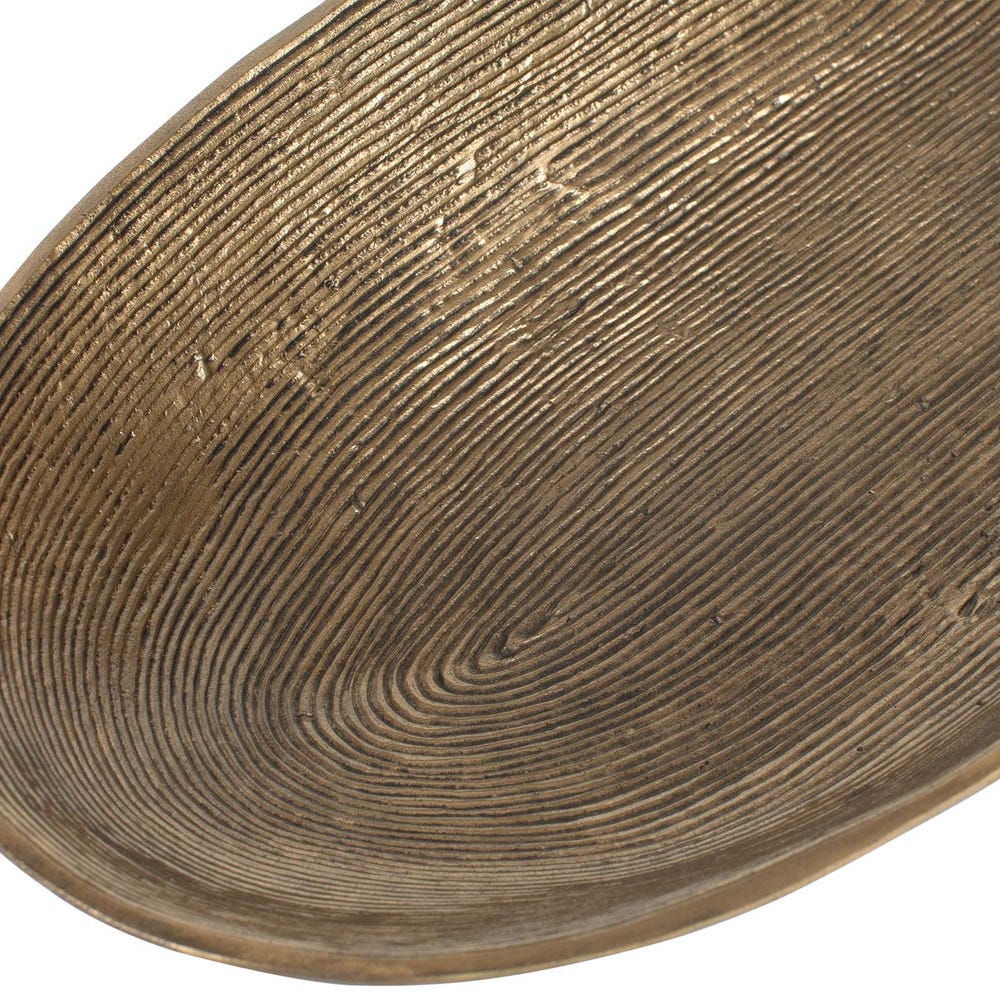 Uttermost Stratum Set of 2 Antique Brass Oval Bowls - Image 7