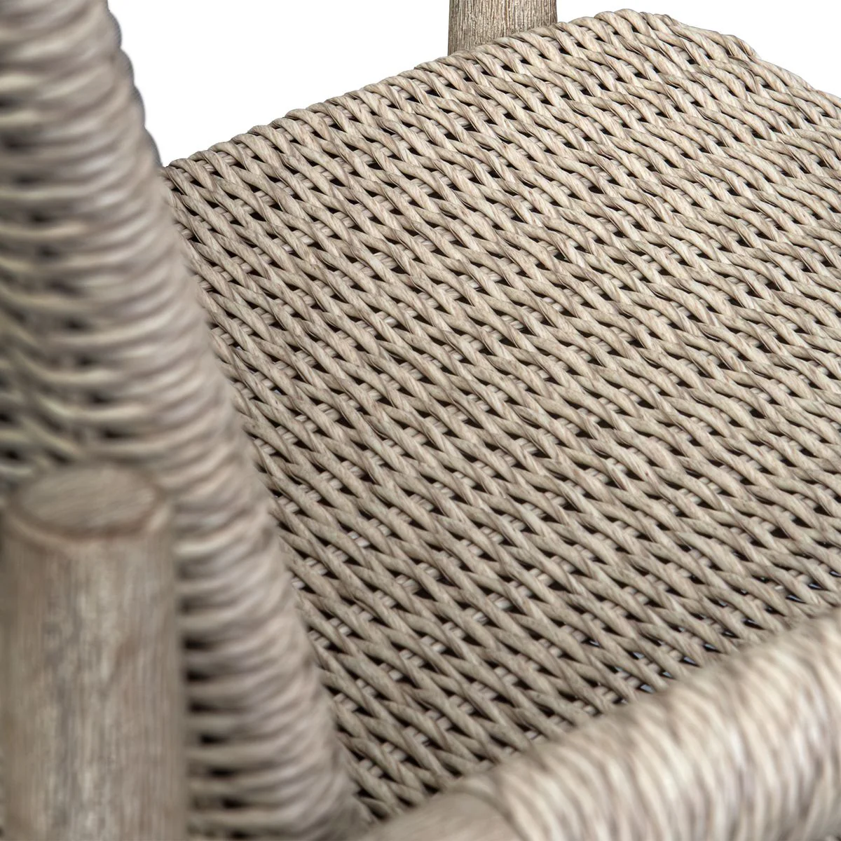 Uttermost Sumba Light Gray All Weather Wicker Outdoor Dining Chair - Image 10