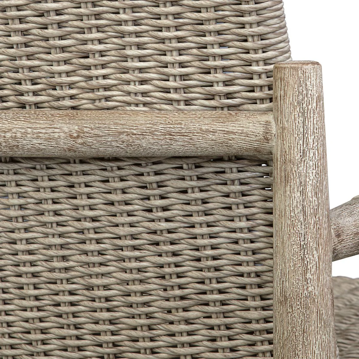 Uttermost Sumba Light Gray All Weather Wicker Outdoor Dining Chair - Image 11