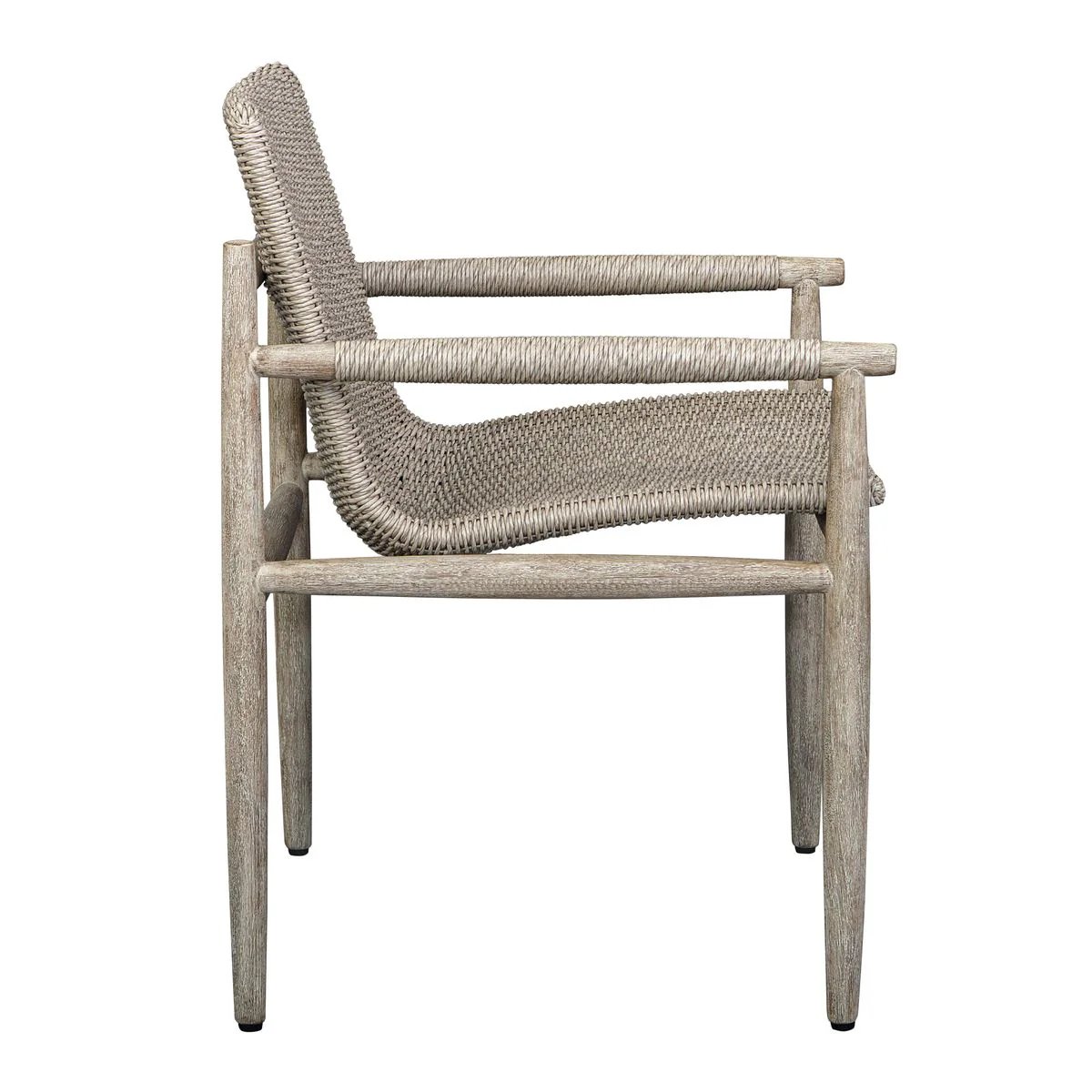 Uttermost Sumba Light Gray All Weather Wicker Outdoor Dining Chair - Image 7