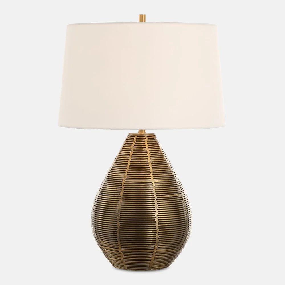 Uttermost Knowles Steel Based Brass Table Lamp - Image 2