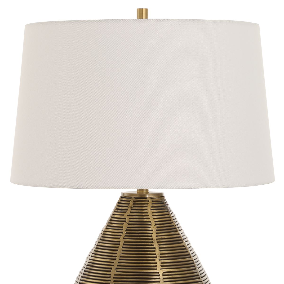 Uttermost Knowles Steel Based Brass Table Lamp - Image 4