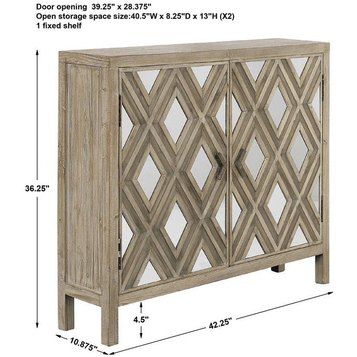 Uttermost Tahira Rustic Modern 2 Door Cabinet - Image 7