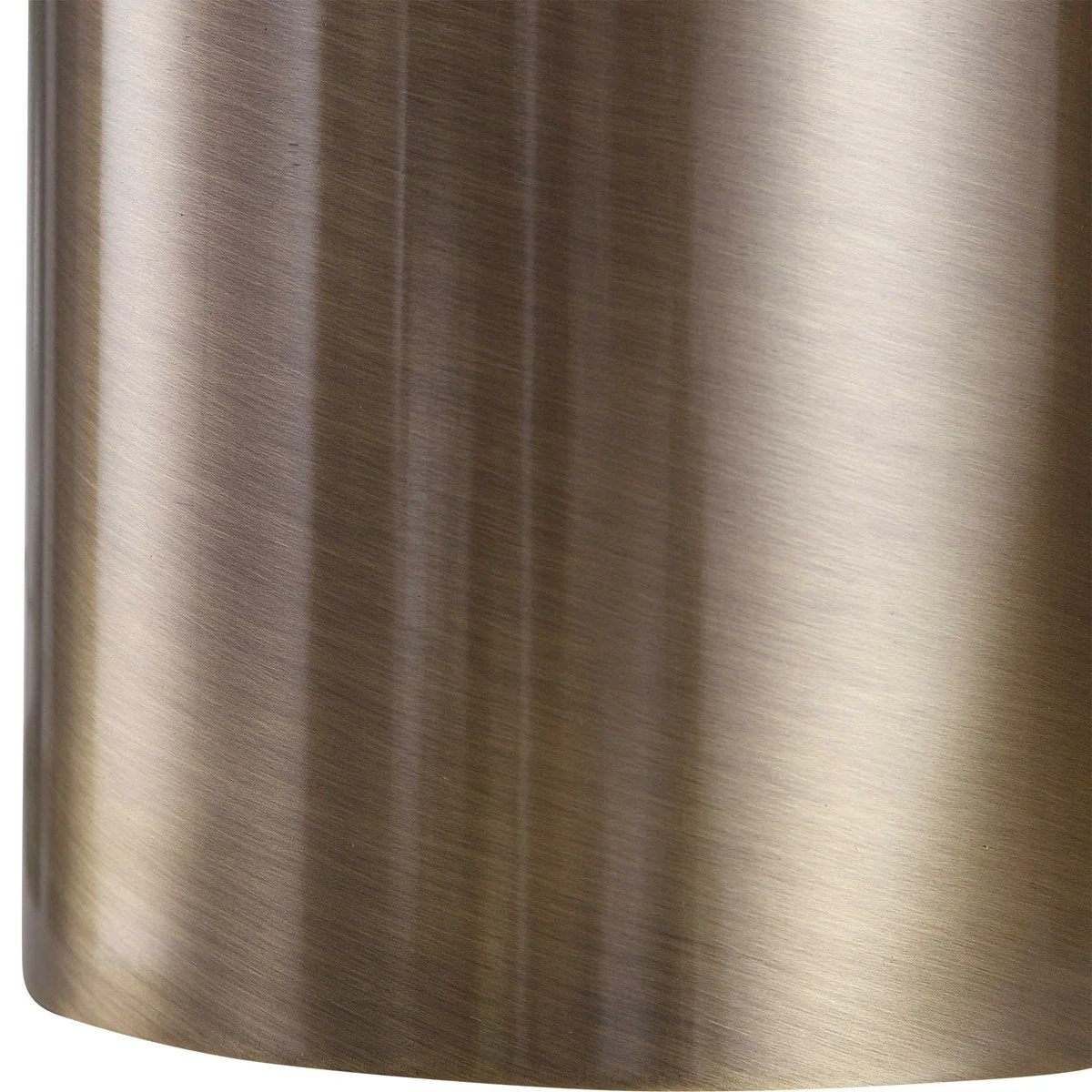 Uttermost Taria Antiqued Brushed Brass Table Lamp With Beige Linen Shade - Image 6