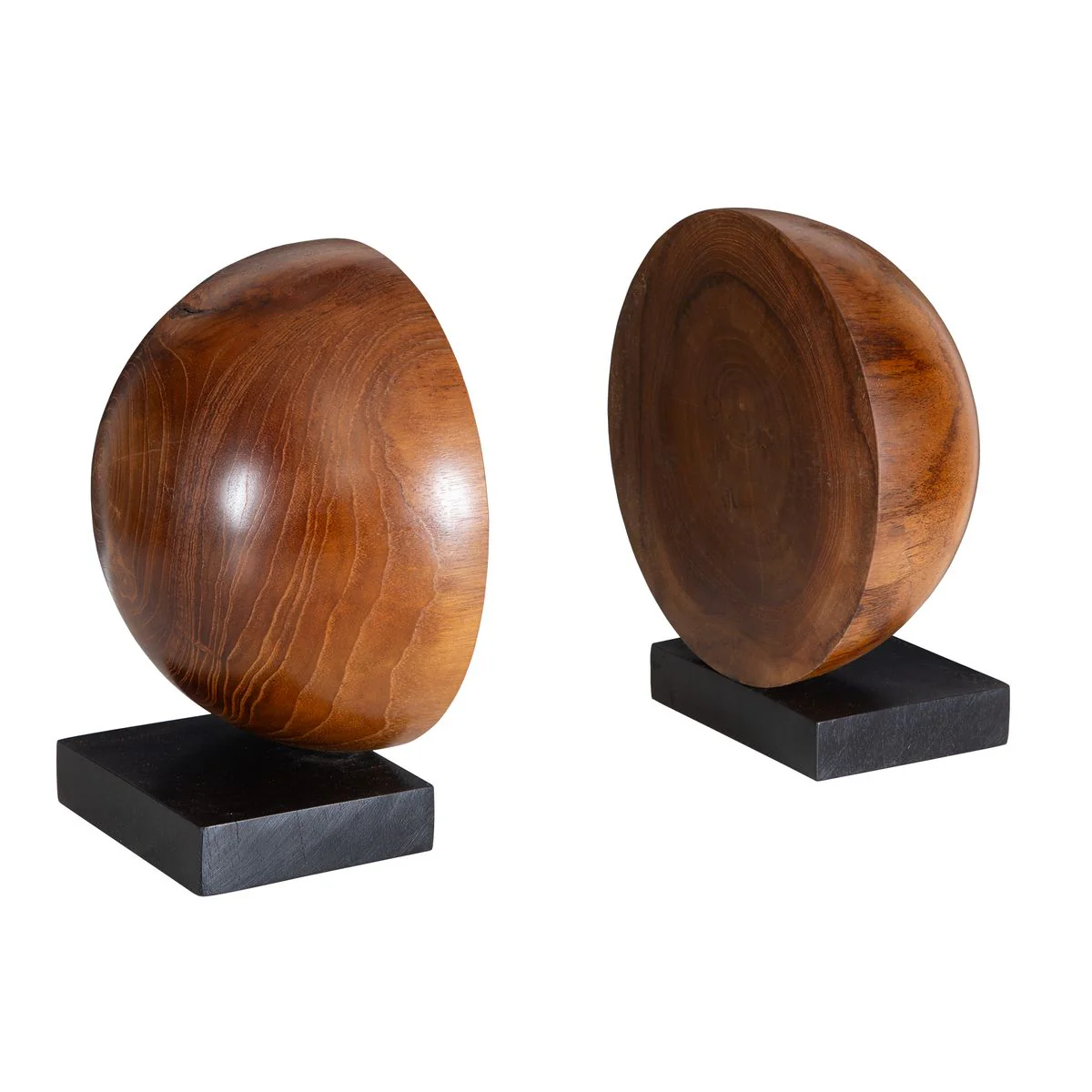 Uttermost Teak And Noir Set Of Two Bookends - Image 4