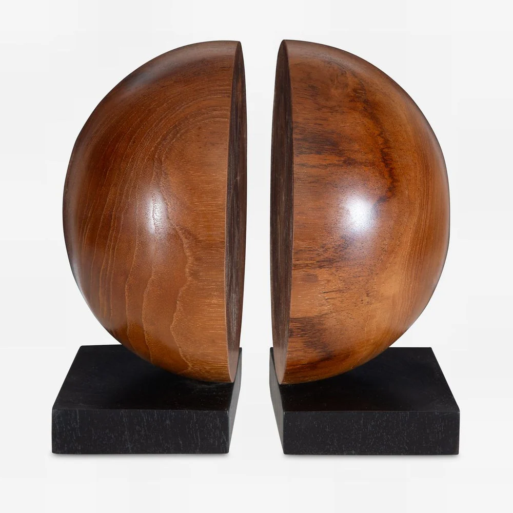 Uttermost Teak And Noir Set Of Two Bookends - Image 5