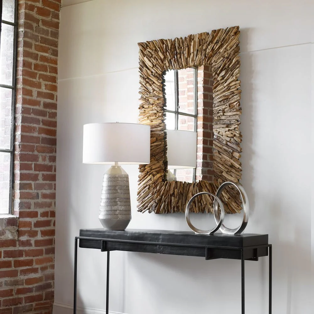 Uttermost Teak Branch Natural Rectangle Mirror - Image 2