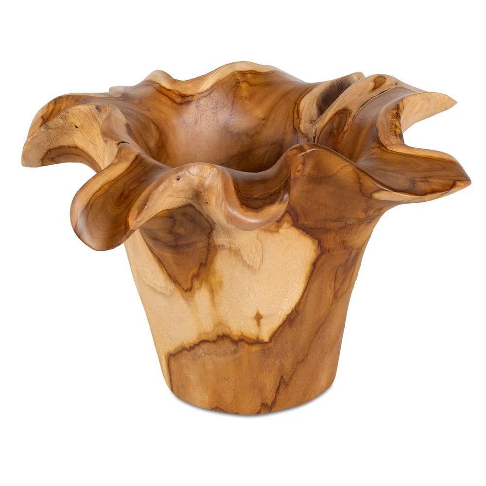 Uttermost Teak Flow Natural Wood Bowl Indoor and Outdoor Use - Image 3