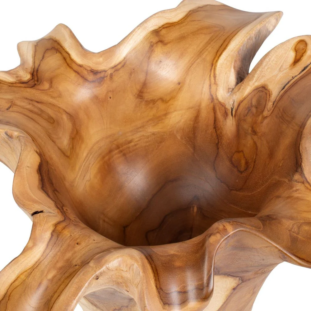 Uttermost Teak Flow Natural Wood Bowl Indoor and Outdoor Use - Image 6
