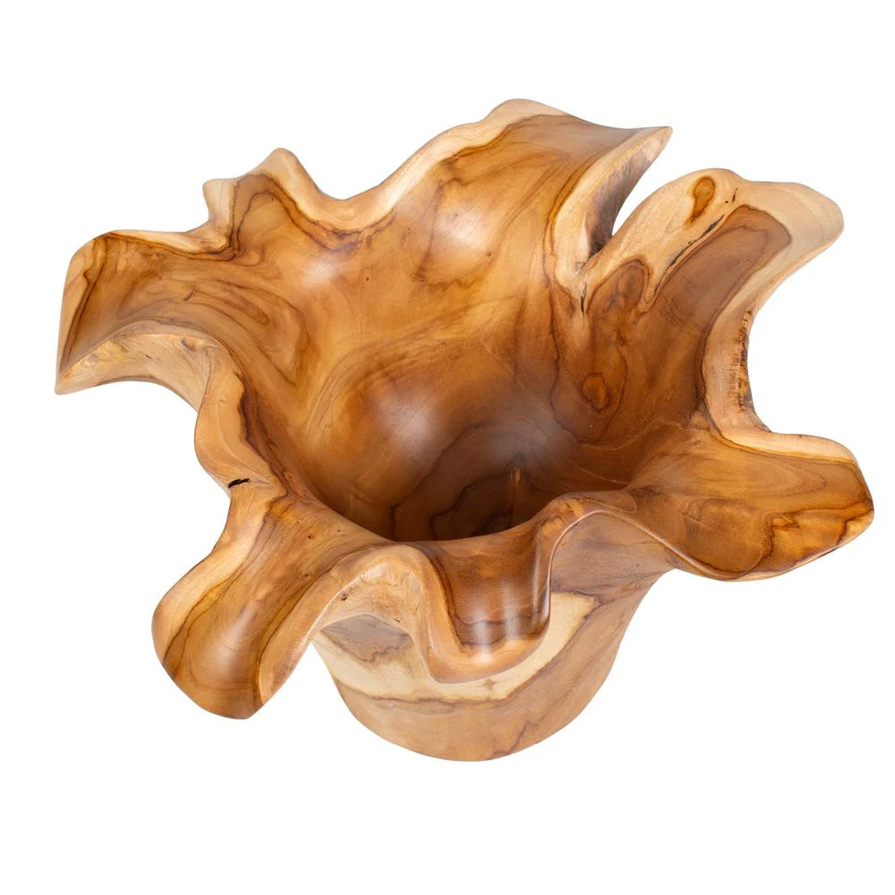 Uttermost Teak Flow Natural Wood Bowl Indoor and Outdoor Use - Image 7