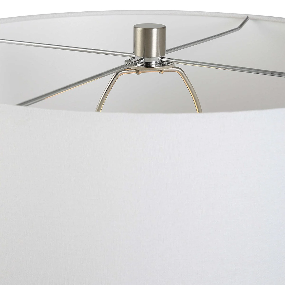 Uttermost Teramo Blue Ceramic Table Lamp With White Linen Shade - Image 6
