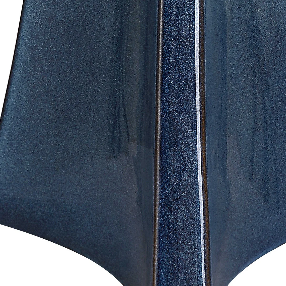 Uttermost Teramo Blue Ceramic Table Lamp With White Linen Shade - Image 7