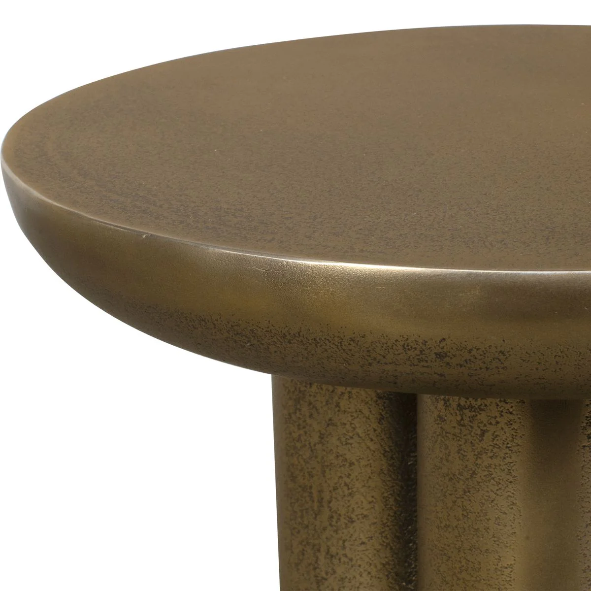 Uttermost Thorp Antiqued Brass Accent Table ~ Indoor And Outdoor Use - Image 5