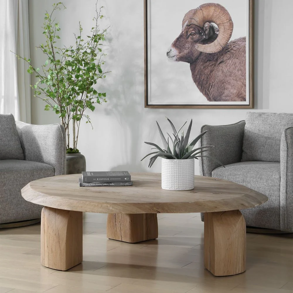 Uttermost Tiernan Solid Reclaimed Oak Coffee Table