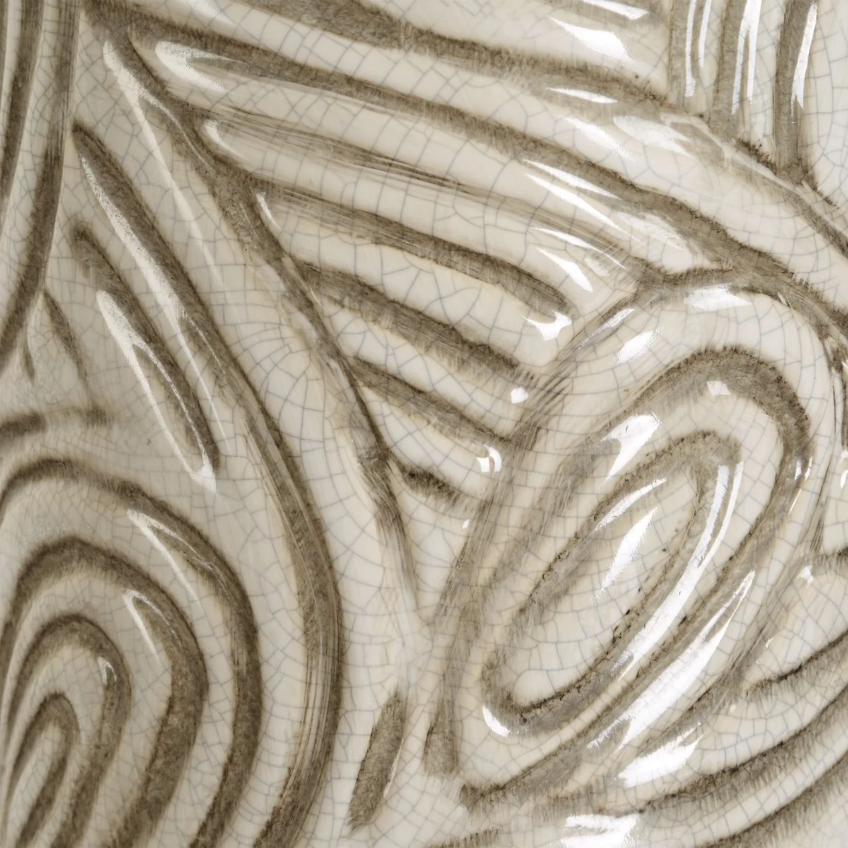 Uttermost Timber Swirl Ceramic Earth Toned Vases ~ Set Of 2 - Image 4